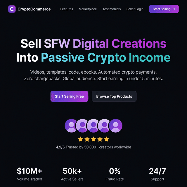 CryptoCommerce Homepage